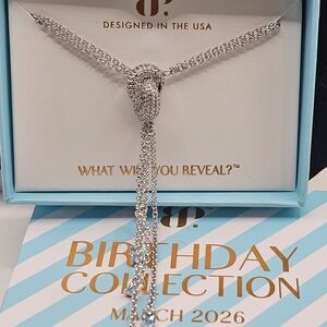 Elegant Silver Knot Necklace